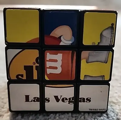 Vintage! M&M's World Las Vegas Rubix Cube Trade Mark Mars 6-Sided Good Working✨ • $7.88