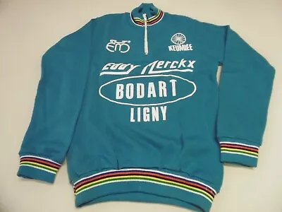 Vintage Eddy Merckx/Bodart/Keumee Cycling Jersey Size 42 Blue NOS • $70.80