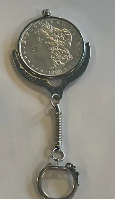 1888 Series Morgan Dollar Spinner Keychain Stunning HANDMADE Lucky 1888 Date • $72.77