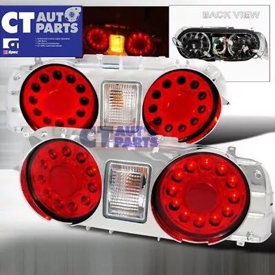 Clear Red LED Tail Lights For 89-94 Nissan Skyline R32 GTR GTST RB26 Taillights • $227.69