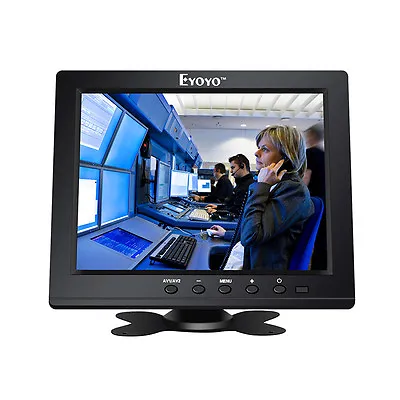 Eyoyo 8 Inch HDMI Monitor 1024x768 LCD Screen Support VGA BNC AV Ypbpr Input BLK • $74.99
