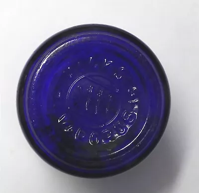 Vintage Vicks Vaporub Cobalt Blue Bottle No Lid Or Label Great Condition • $4.99