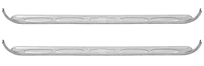 60-66 Chevy Truck Stainless Door Sill Scuff Step Up Rocker Kick Plates Bowtie • $98.68