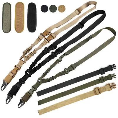 One Single Point Sling Strap Bungee Rifle Gun Sling With QD Buckle /Shoulder Pad • $14.98