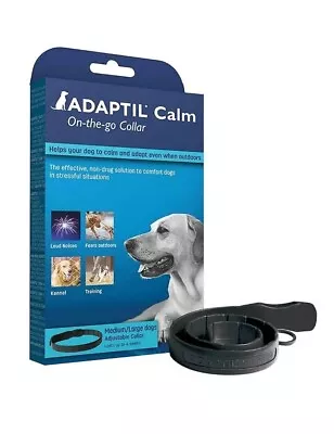 Adaptil Calm On The Go Collar Medium Large Dogs 4 Weeks Adjustable Exp 05/2025 • £15