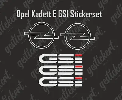 1 Set Stickers For Opel Kadett E GSI Sticker Decal Tuning Car • $15.94