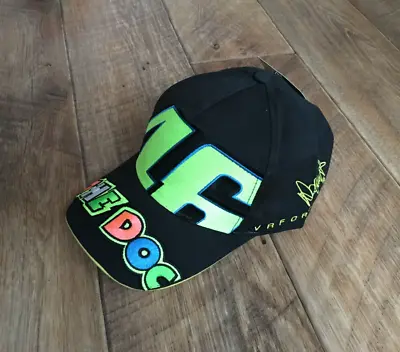 VR46 Valentino Rossi The Doctor Racing Black Embroidered Cap Rare • $30