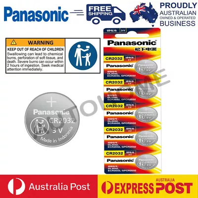 Panasonic CR2032 Li Battery 3V Coin Cell Batteries • $3.95