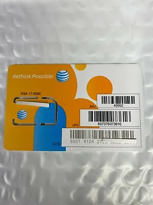 Lot Of 100 AT&T STANDARD Size Sim Cards 4G • $109.99