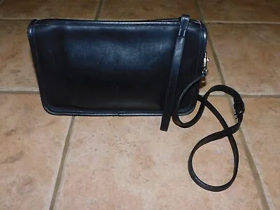 Vtg Coach Black Leather 9455 Clutch Legacy Shoulder Bag usa • $85