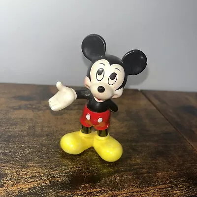 Vintage Walt Disney Productions Mickey Mouse Ceramic Figurine Taiwan • $11.39