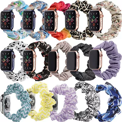 $6.59 • Buy For Apple Watch Series SE 6 5 4 3 2 1 IWatch Band Scrunchie Elastic Watch Straps