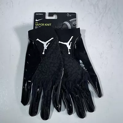 Nike Air Jordan Vapor Knit Mens Sz XL Football Receiver Gloves Black DM0050-091 • $34.16