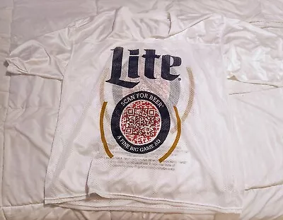 Miller Lite Jersey-Running Of The Beer Ads RARE! Adult XL *PRICE CUT*MAKE OFFER • $100