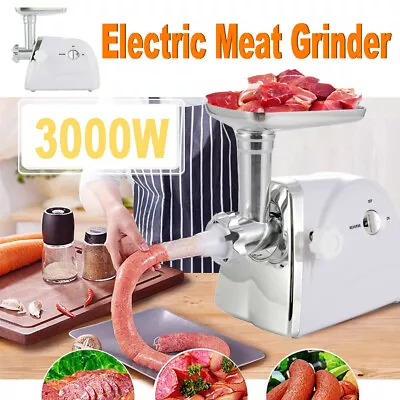 3000W Electric Commercial Meat Grinder Heavy Duty Sausage Maker Mincer Stuffer • $55.99