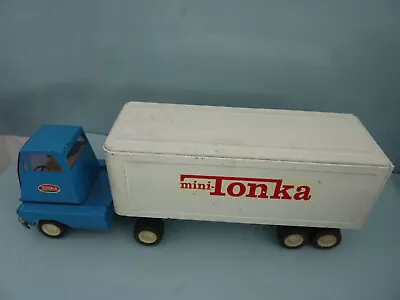 Vintage Mini Tonka Toy Pressed Steel Semi Truck TRAILER SET • $145