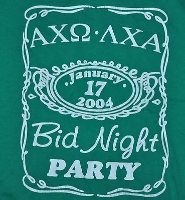 $10 • Buy T-shirt Small Lambda Chi Alpha Alpha Chi Omega Sorority 19 Inches Pit To Pit