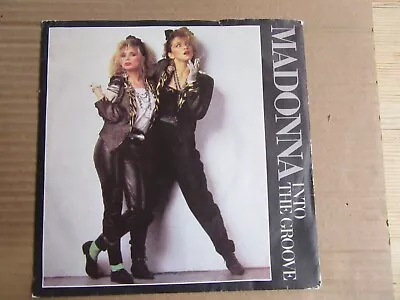 MADONNA Into The Groove/Shoo-Bee-Doo. Vinyl 45. Sire (1985). VG • £2