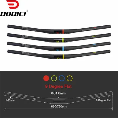 DODICI Carbon Fiber MTB Bike Straight XC Off-Road Racing Handlebar 31.8mm Riser • $28.49