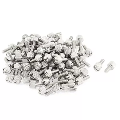 100pcs Computer PC Case Metal Knurled Head Phillip's Thumb Screws M4x10mm • £23.56