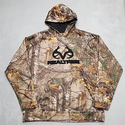 Realtree Camo Hoodie Mens Large Brown Xtra Camoflage Hunting Hooded Sweatshirt • $19.99