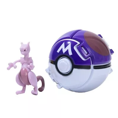 Pokeball Anime Figure Mewtwo Master Ball Toy Action Model Gift • $25
