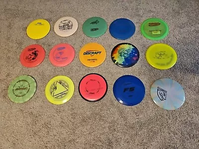 Lot Of 15 Used Disc Golf Discs (Innova Discraft Prodigy MVP Lat64 Etc)  • $40