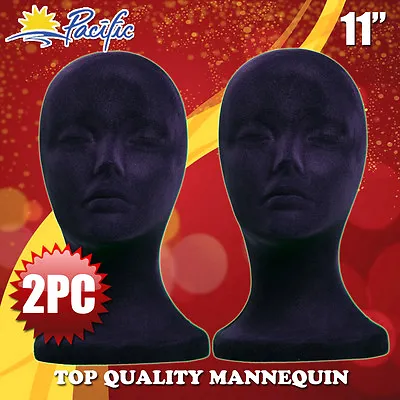 $17.99 • Buy 11  FOAM Black MANNEQUIN MANIKIN Head Display Wig Hat Glasses