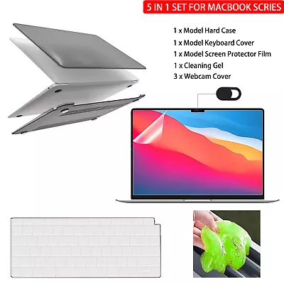 5-IN-1 Set Case+Screen Protector+Cover For Macbook Pro Air 13 14 15 16  M1 M2 M3 • $26.99