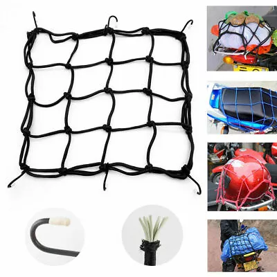 2PCs Luggage Net Luggage Thicken Netting Black 40cmx40cm Motorcycle Cargo Net • $7.74