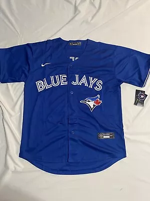 Vladimir Guerrero Jr #27 Toronto Blue Jays Blue Jersey Mens Medium Stitched New • $50