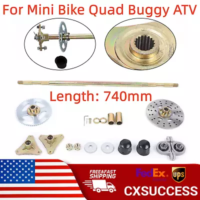 Complete Wheel Hub Go Kart Rear Axle Assembly For Mini Bike Quad Buggy ATV  • $76