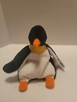 TY Beanie Baby Collection Retired 1995 Waddle Penguin PE Pellets # 4075 Vtg • $1.25