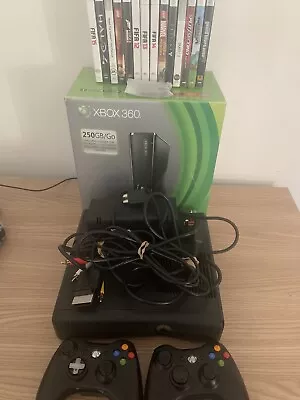 Boxed Microsoft Xbox 360 With 14 Games • £59