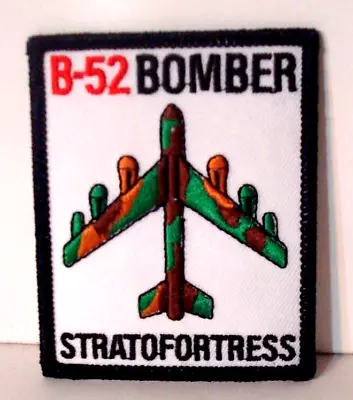 B 52 STRATOFORTRESS BOMBER Aircraft Airplane Jet   IRON ON EMBROIDERED PATCH • $6.25