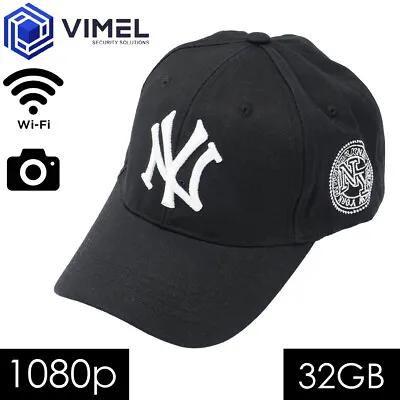 Portable Wireless WIFI 32GB Head Cap Smart Camera Evidence Spy Hidden • $179