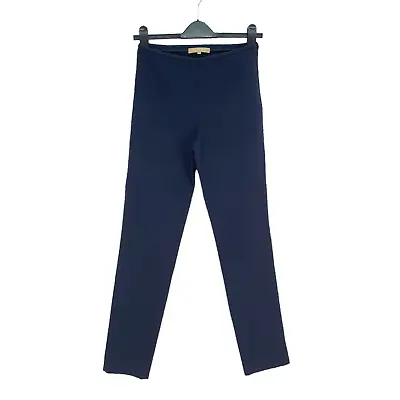 £9.99 • Buy Michael Kors Trousers - Navy Blue Tapered Peg Leg Dress Pants - Size US 2 UK 6
