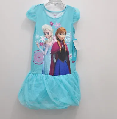 Disney Store Frozen Elsa Princess Nightgown Size 9/10 Pajamas Dress PJ New • $23.99