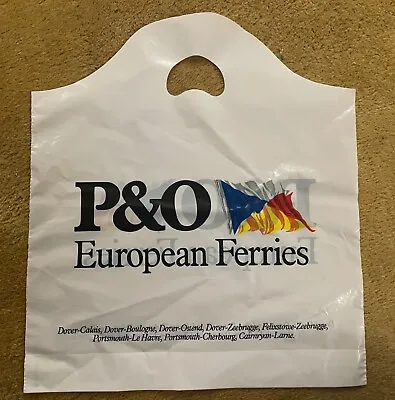 Collectable Souvenir P&o Ferries Plastic Carrier Bag • £1