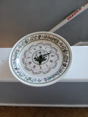 £14.99 • Buy Portmeirion Botanic Garden Bellis Perennis Daisy Wall Clock. In Working Order 
