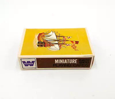 Vintage Miniature Mini Playing Cards Ship Boat Whitman No. 8150 • $8