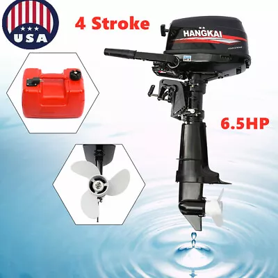 6.5 HP 4-Stroke Outboard Motor Marine Boat Engine Water Cooling Tiller Control • $747