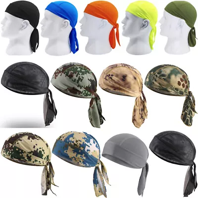 Durag Du-rag Headwear Head Wrap Skull Cap Doo Do Rag Cycling Headband Beanie Hat • $6.99