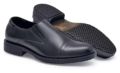 Mens Leather Anti Slip Shoes Brogues Smart Formal Casual Oxford Office Shoes • £19.95