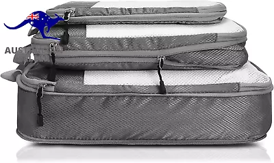 Packing Cubes For Suitcases - 3 Various Sizes Compression Packing  • $17.99