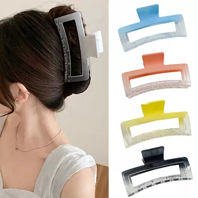 Korean Hair Clips Color Gradient Frosted Large Hair Claw Grabs Women Shark ClipⓏ • $4.58