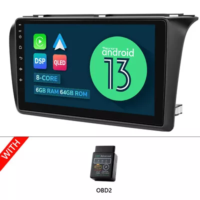 OBD+M3BKA12S Android 13 6+64G 9  Car Play Stereo GPS Radio For Mazda 3 2004-2009 • $307.10