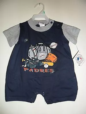 San Diego Padres Baby Creeper Infant Romper In Team Colors 3-9 Months MLB • $10