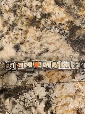 20 Charm Sun/ Moon/ Stars Bracelet Italian Charm New • $11