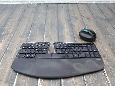 Microsoft Sculpt Ergonomic Wireless Keyboard 1559 + Mouse **NO RECEIVER** • $39.99